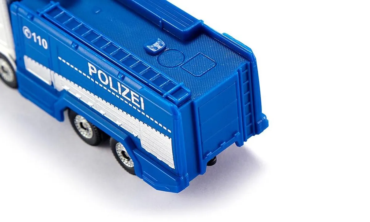 SIKU Scania Politie Waterkanon Vrachtwagen 8,4cm - Blauw