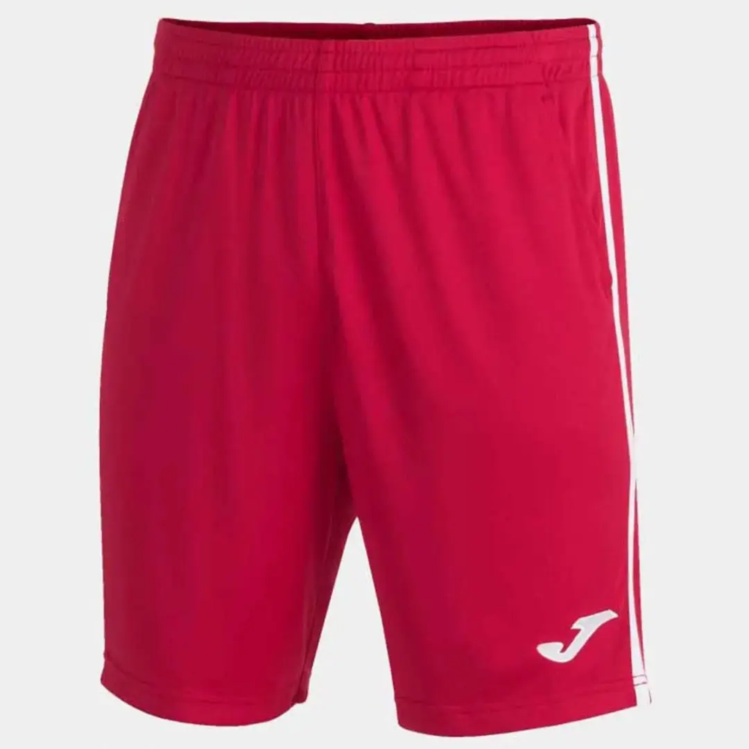Joma Open III Korte Broek - S - Rood/Wit - afbeelding 4 van 4