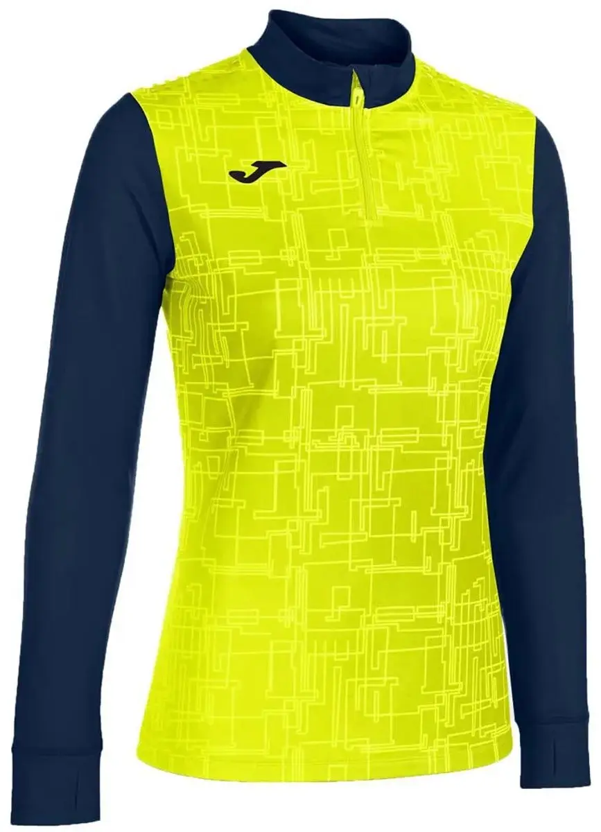 Joma Elite VIII Sweatshirt - Meisjes 11-12 jaar - Dark Navy/Geel - afbeelding 6 van 6