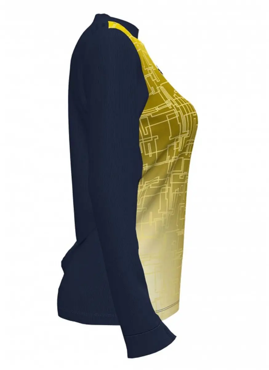 Joma Elite VIII Sweatshirt - Meisjes 11-12 jaar - Dark Navy/Geel - afbeelding 5 van 6