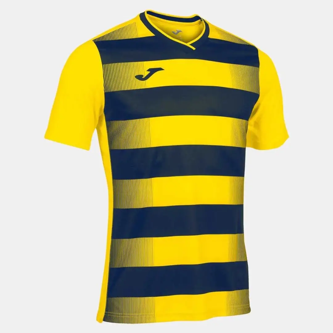Joma Europa V T-shirt M - Geel/Navy - afbeelding 3 van 4