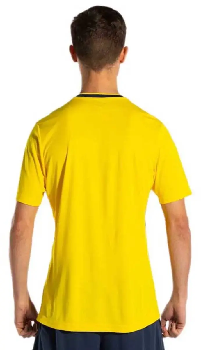 Joma Europa V T-shirt M - Geel/Navy - afbeelding 2 van 4