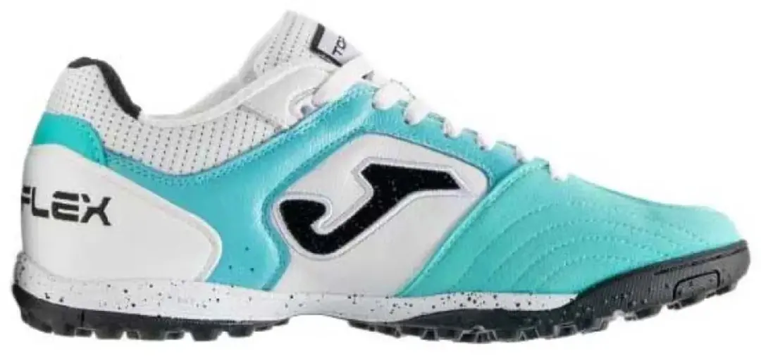 Joma Top Flex Zaalschoenen - 42.5 - Wit/Turquoise - afbeelding 4 van 4