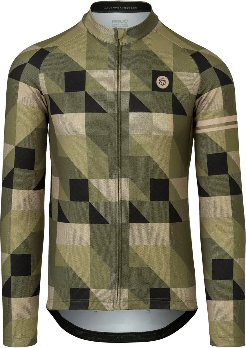AGU Triangle Stripe Fietsshirt Lange Mouwen Essential Heren