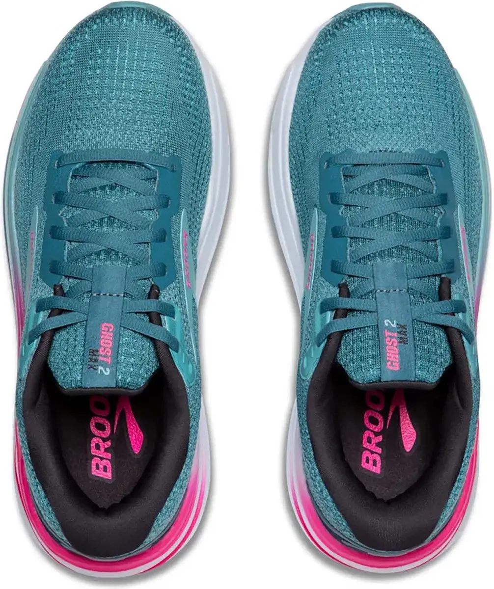 Brooks Ghost Max 2 Dames Hardloopschoenen - 38 - Blauw/Rozewit