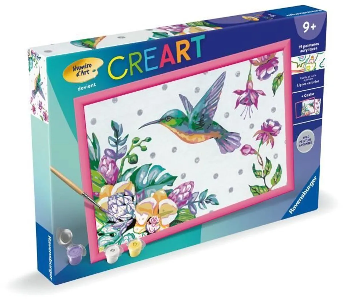Ravensburger CreArt Kids Kolibrie & Bloemen Schilderkit 31x21cm