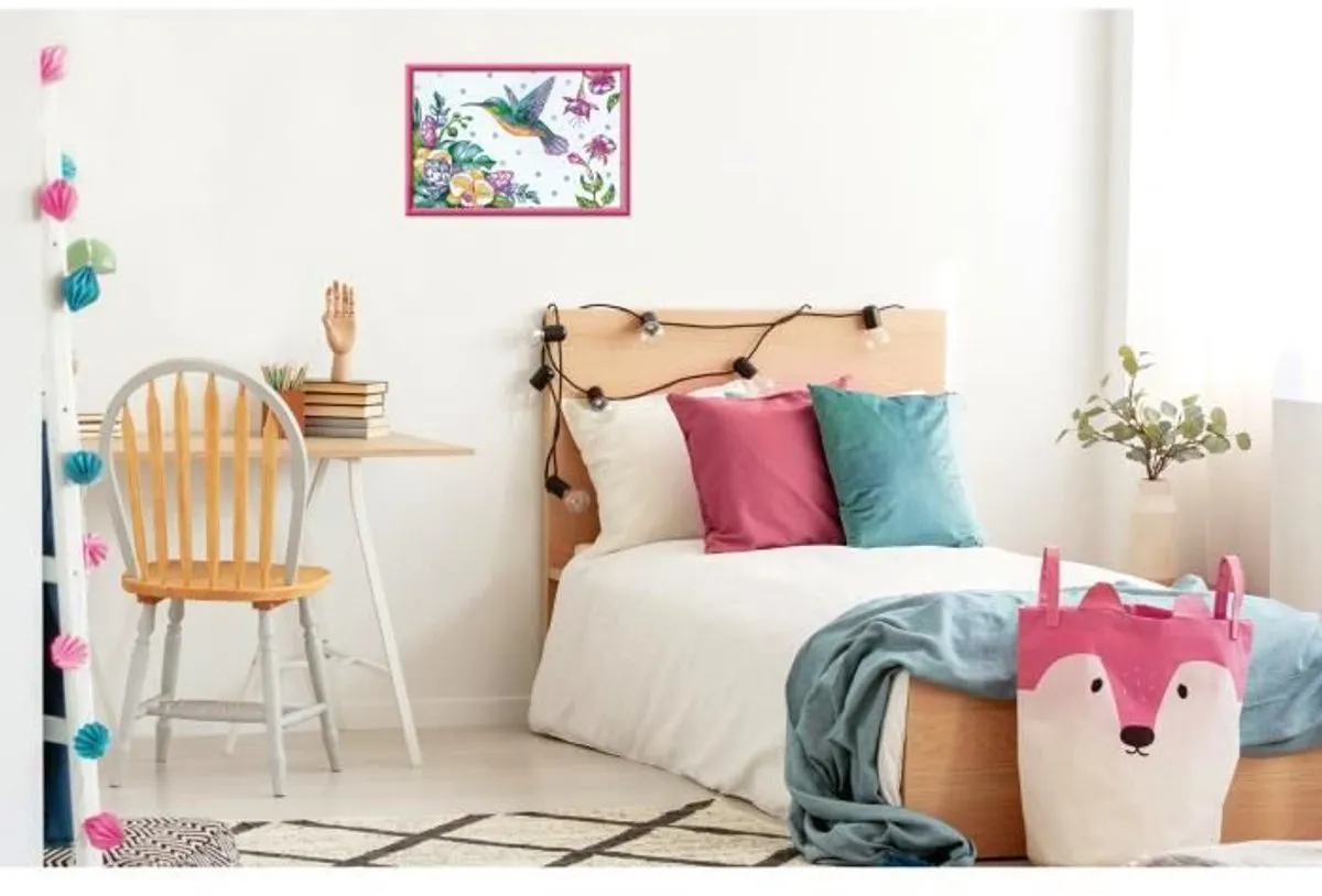 Ravensburger CreArt Kids Kolibrie & Bloemen Schilderkit 31x21cm - 20 Verfpotjes