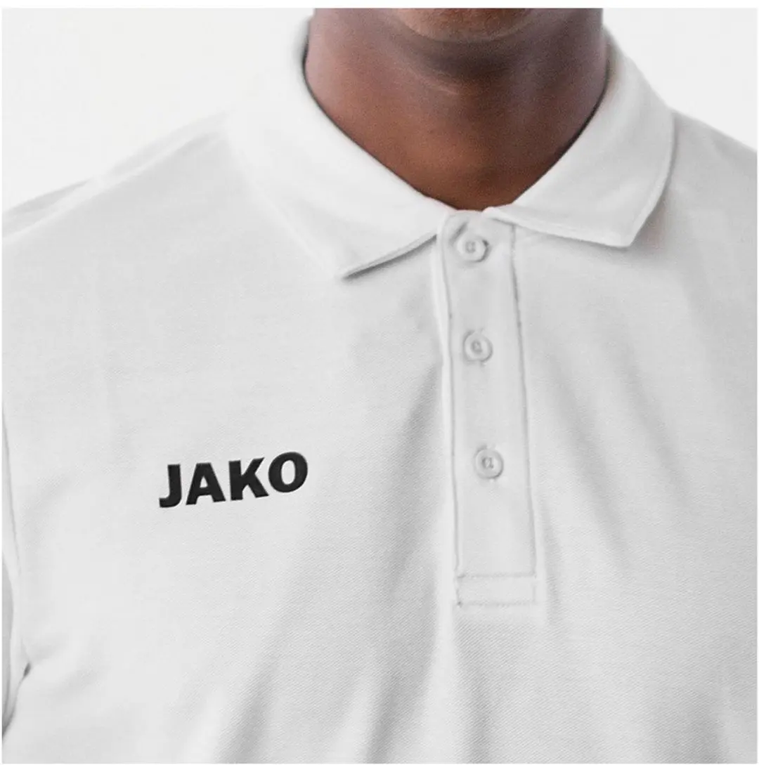 Jako Base Polo Heren - XL Wit