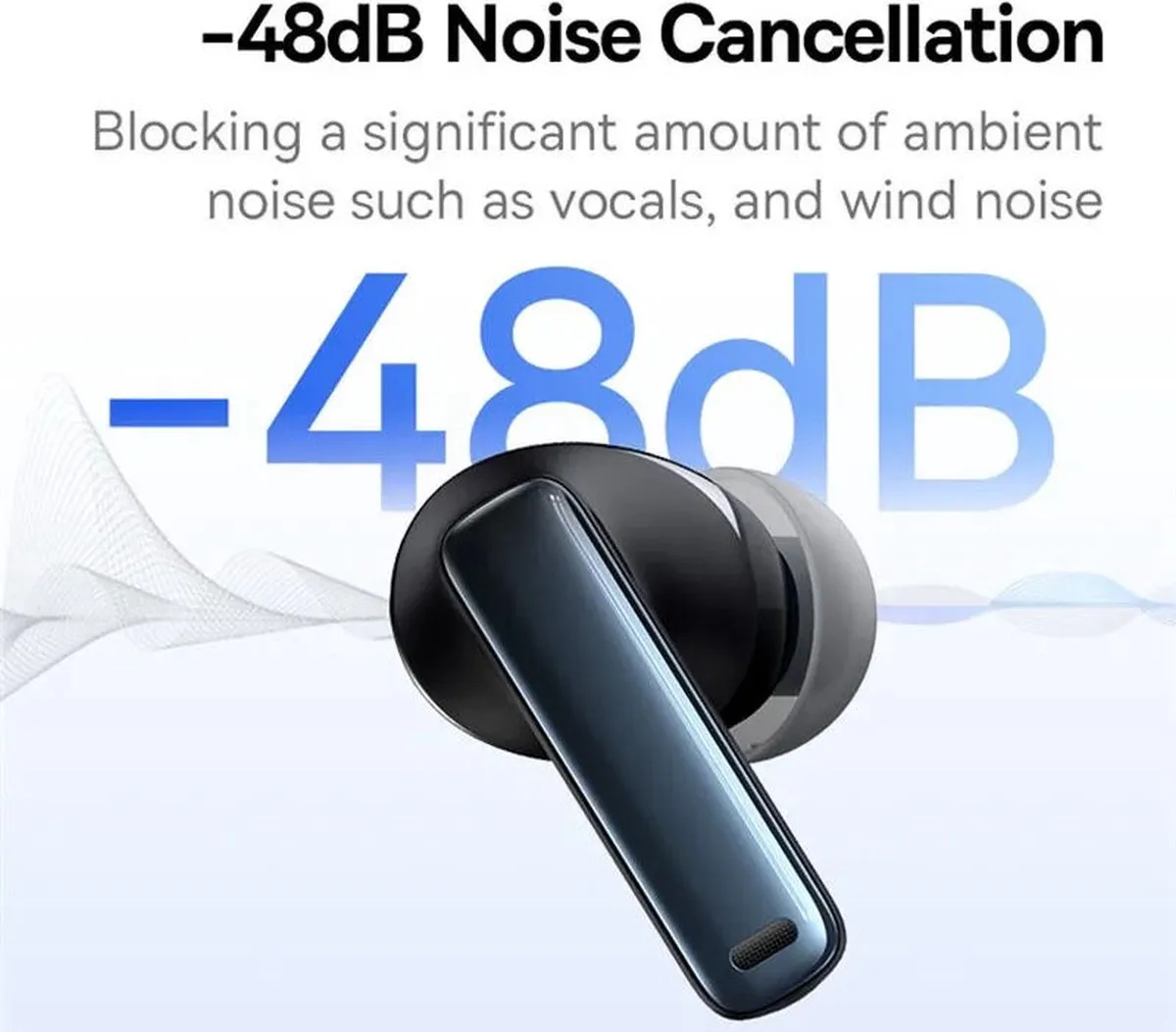 Baseus Bowie M2S Noise Cancelling Oordopjes - Zwart