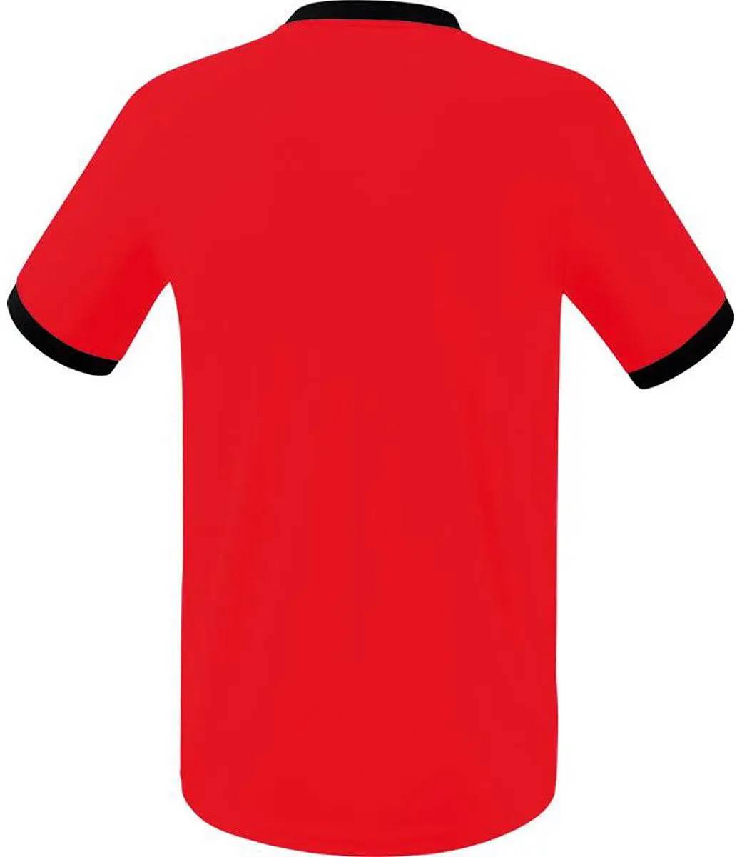 Erima Mantua Shirt Heren Korte Mouw - S - Rood/Zwart
