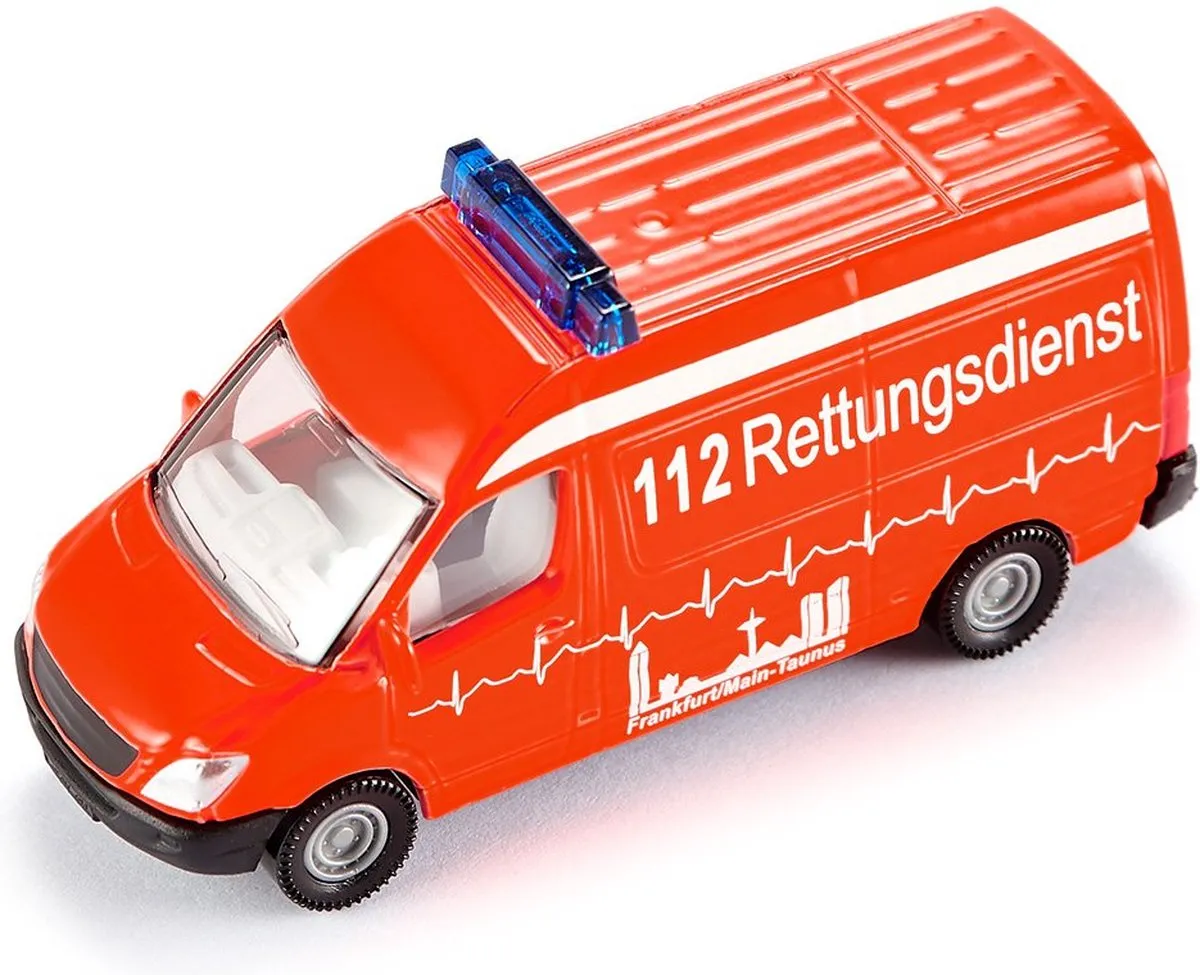 SIKU Ziekenwagen 805 - Rood