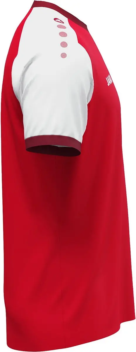 Jako Dynamic Shirt Korte Mouw Heren - Rood/Wit/Donkerrood L