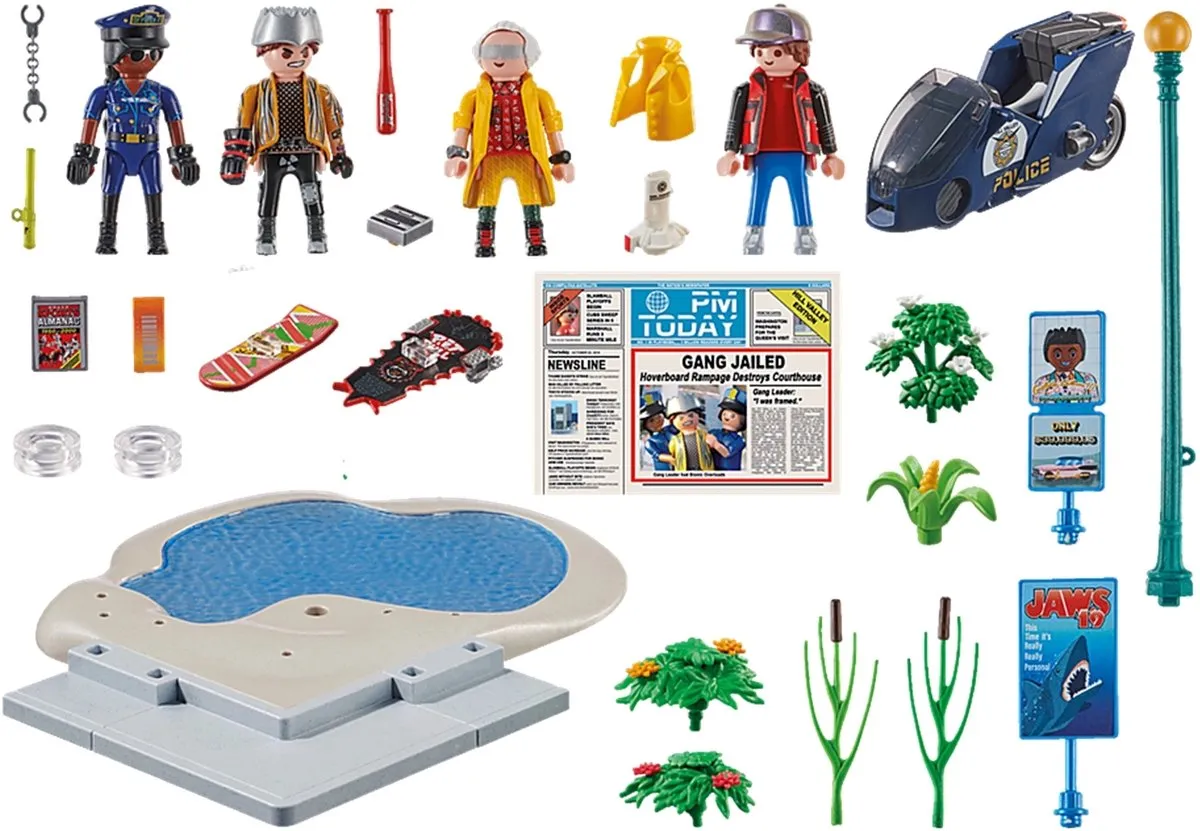 Playmobil Back to the Future Hoverboard Achtervolging 70634 - Multicolor