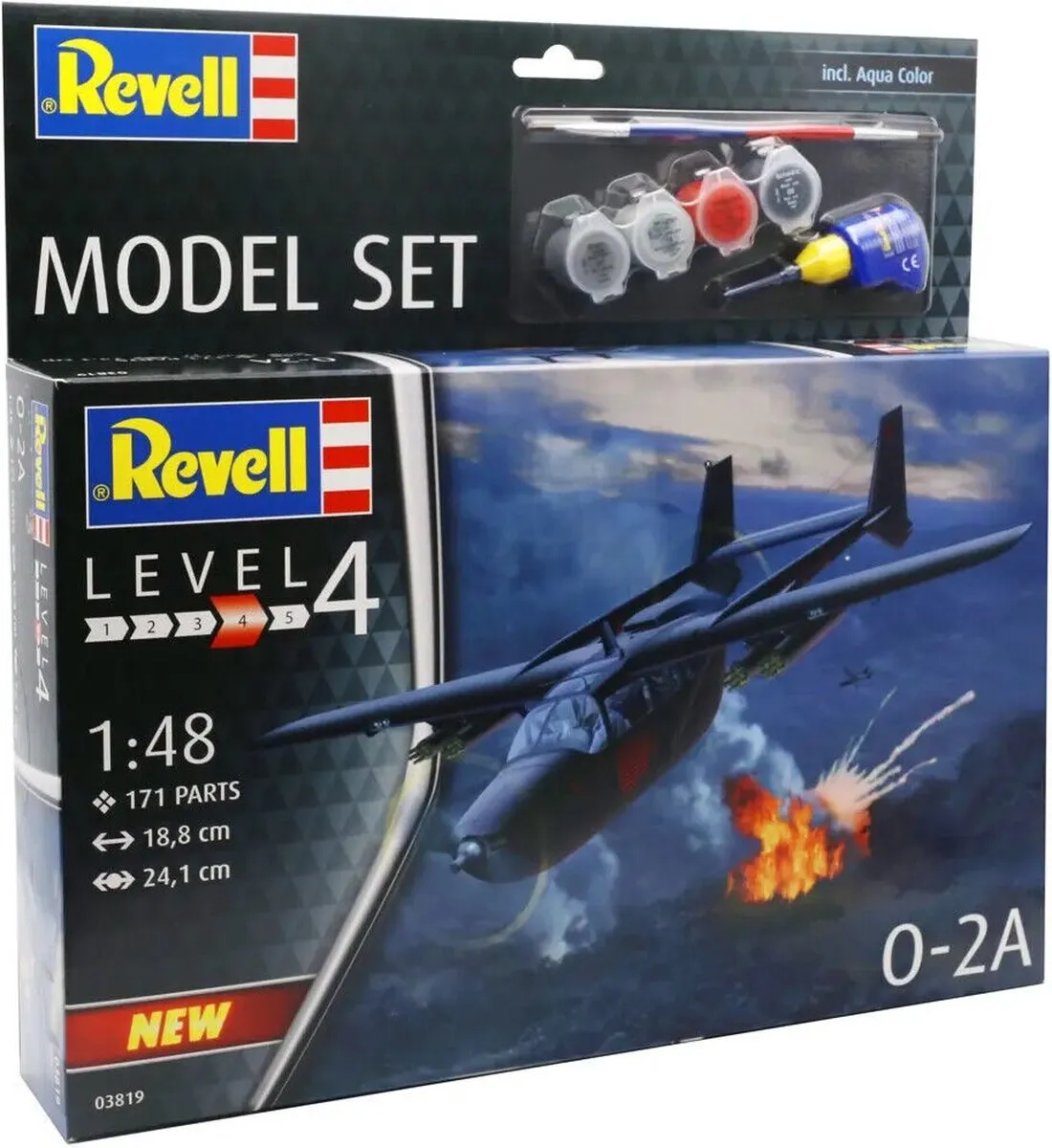 Revell 63819 O-2A Skymaster Modelbouwpakket 1:48 - Multi