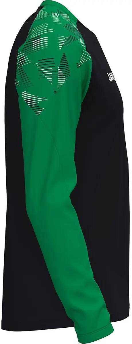Jako Sonic Longsleeve Heren M - Zwart/Groen