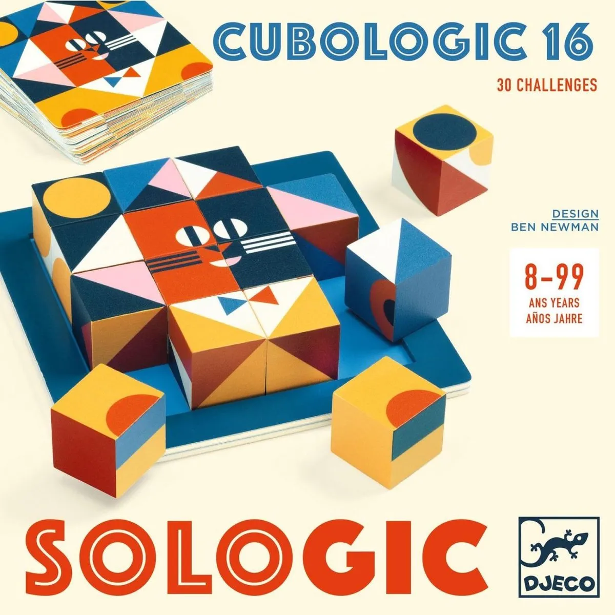 Djeco Cubologic 16 Logicaspel - Houten Blokken - DJ08576 - afbeelding 5 van 5