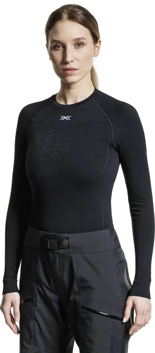 X-Bionic Energy Accumulator 4.0 Thermoshirt Dames - Maat M - Charcoal/Magnolia