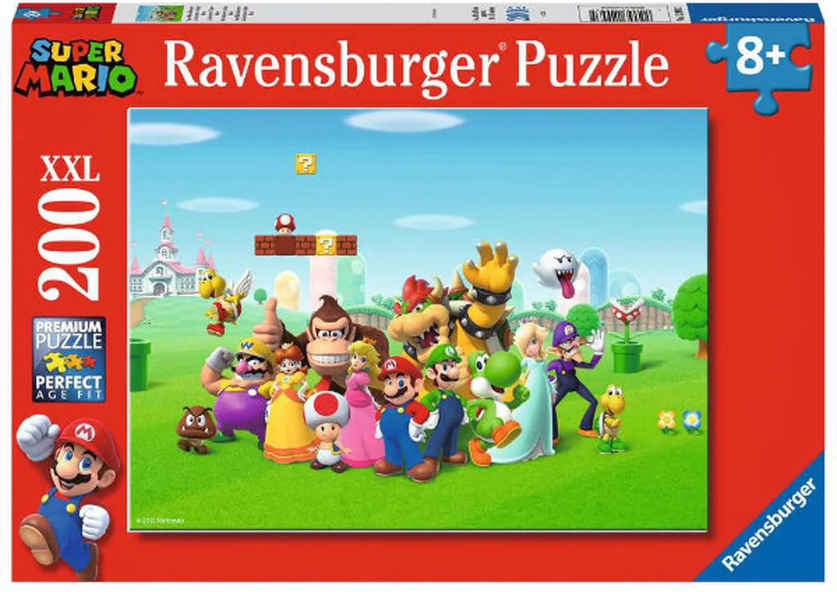 Ravensburger Super Mario Legpuzzel 200 XXL Stukjes - Multicolor