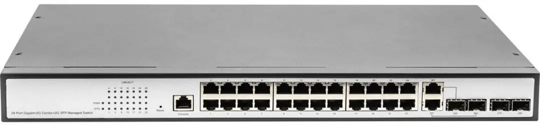 Digitus DN-80221-3 Netwerk Switch 24+4 Poorten - Grijs