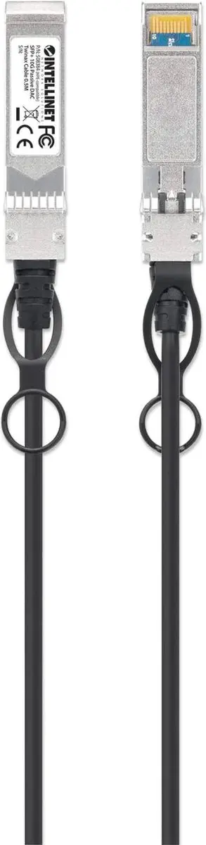 Intellinet SFP+ 10G DAC Twinax-kabel 0,5m - Zwart - afbeelding 3 van 6