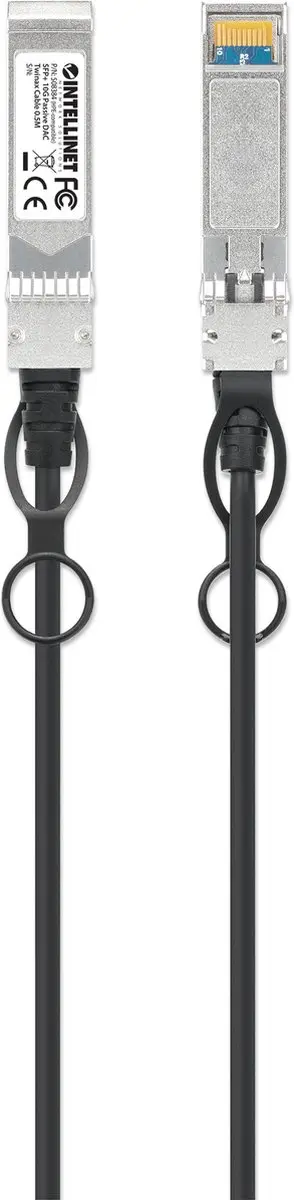 Intellinet SFP+ 10G DAC Twinax-kabel 0,5m - Zwart - afbeelding 6 van 6