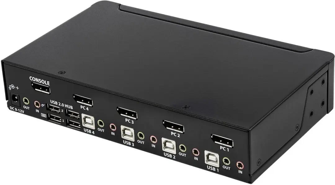 Startech SV431DPUA2 4-poorts DisplayPort KVM Switch - 4K 60Hz - Wit - afbeelding 3 van 6