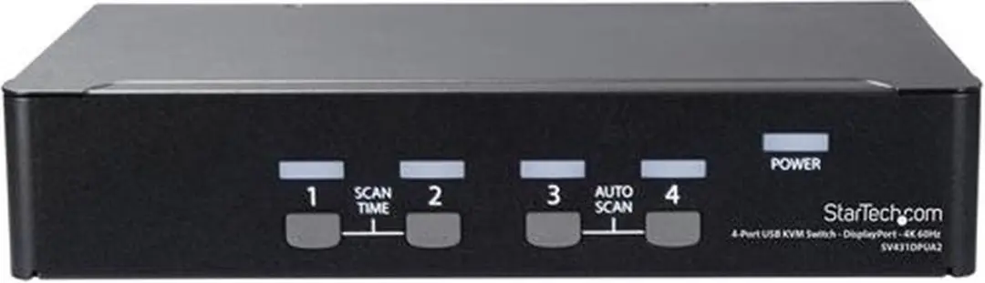 Startech SV431DPUA2 4-poorts DisplayPort KVM Switch - 4K 60Hz - Wit - afbeelding 6 van 6