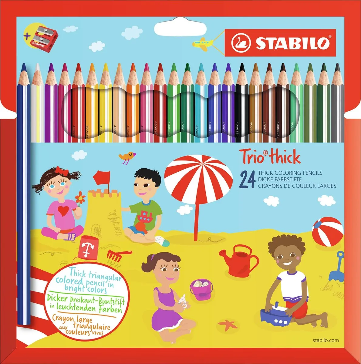 STABILO Trio Dik Kleurpotloden 24 Stuks