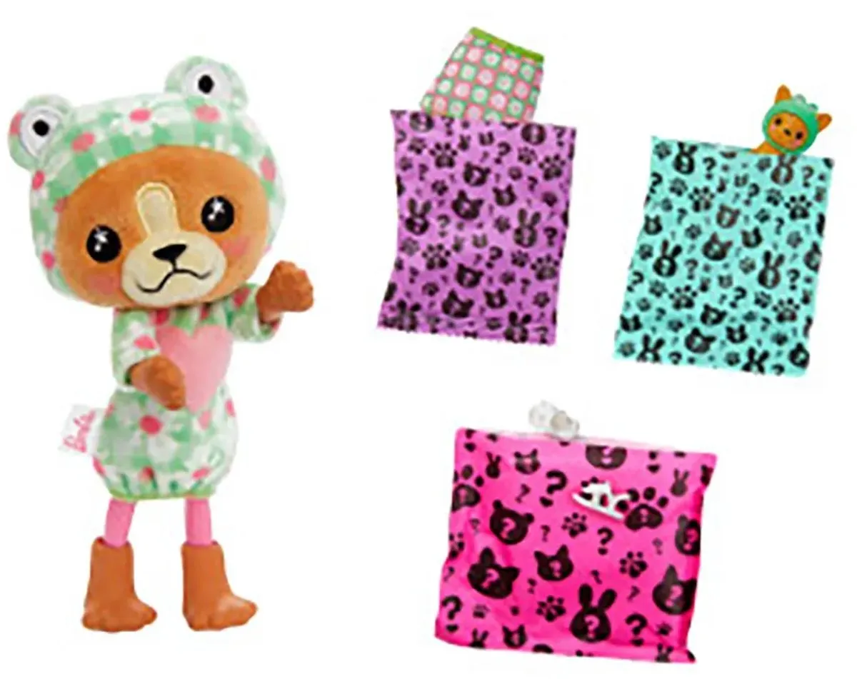 Barbie Cutie Reveal Pop HRK29 Pop - 13,9 cm - Hond Kikker