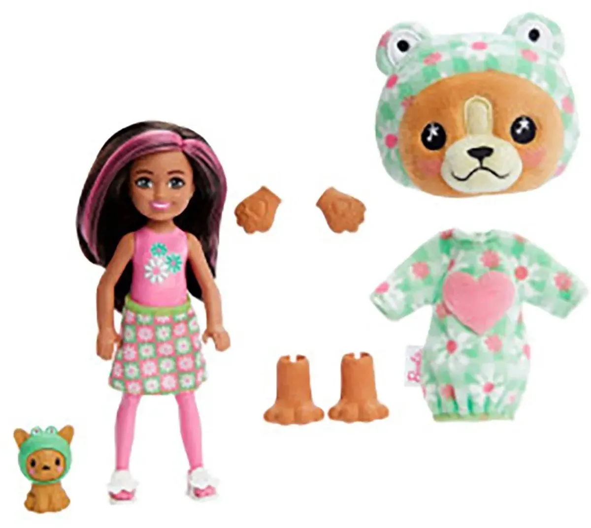 Barbie Cutie Reveal Pop HRK29 Pop - 13,9 cm - Hond Kikker - afbeelding 6 van 6
