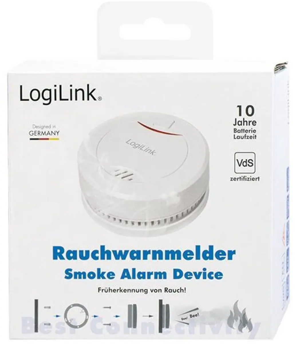 Logilink SC0010 Rookmelder 10 Jaar - Wit