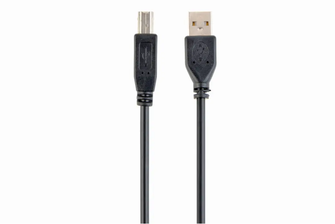 Cablexpert USB2.0 USB-A naar USB-B kabel 1m - Zwart - afbeelding 6 van 6