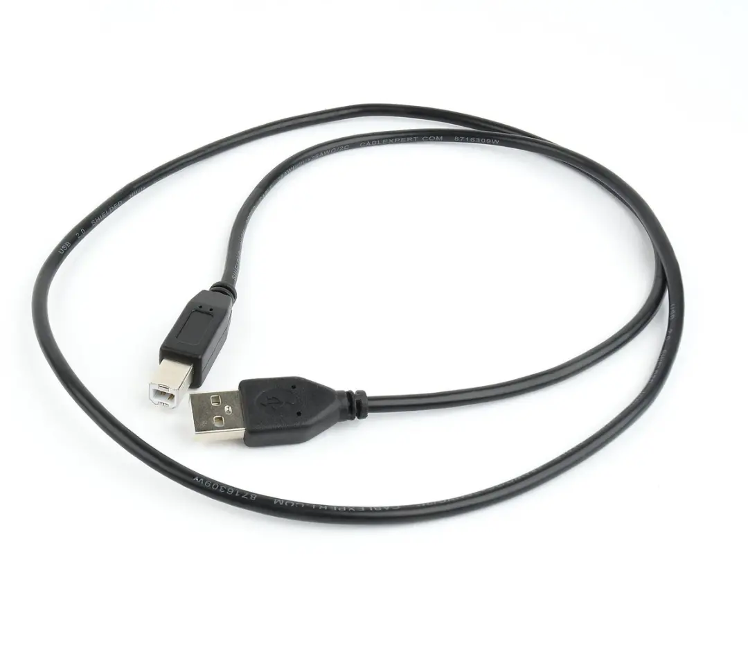 Cablexpert USB2.0 USB-A naar USB-B kabel 1m - Zwart - afbeelding 5 van 6