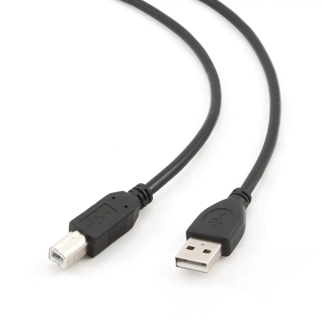 Cablexpert USB2.0 USB-A naar USB-B kabel 1m - Zwart - afbeelding 4 van 6