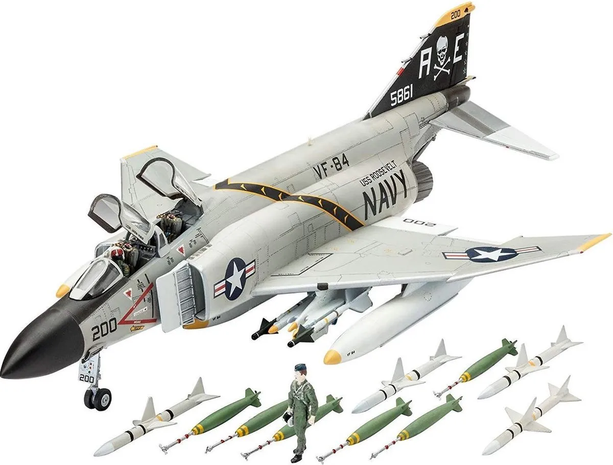 Revell 03941 F-4J Phantom II Modelbouwpakket - 1:72 - 85 Onderdelen - Multi