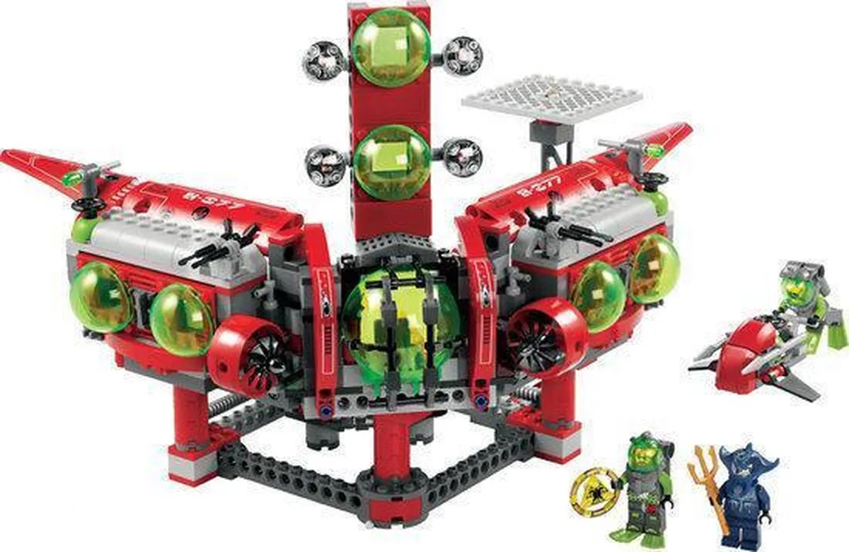 LEGO Atlantis Expeditie Hoofdkwartier 8077 - 473 Stukken