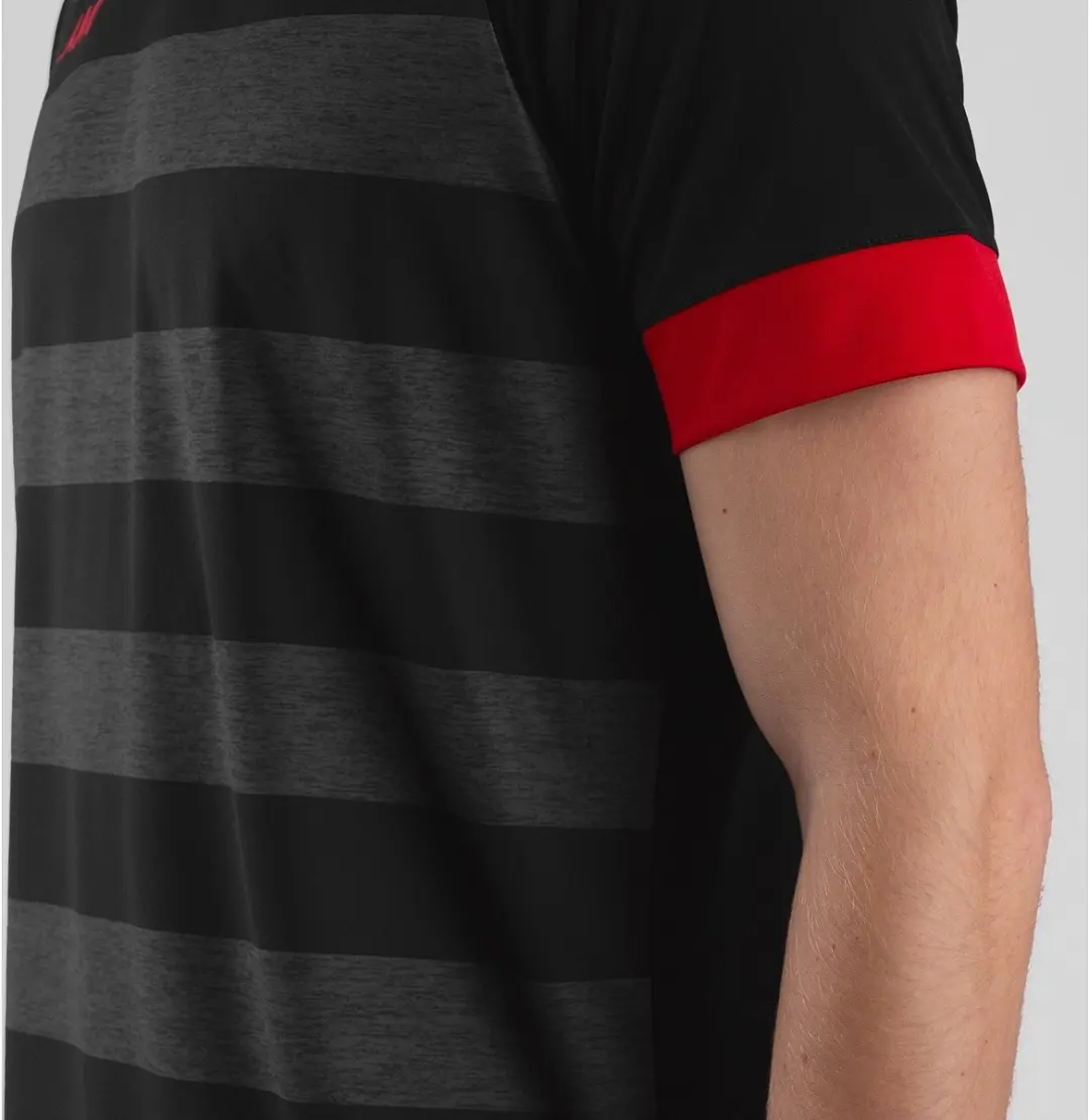 JAKO Celtic Melange Shirt Heren - Sportrood/Zwart M