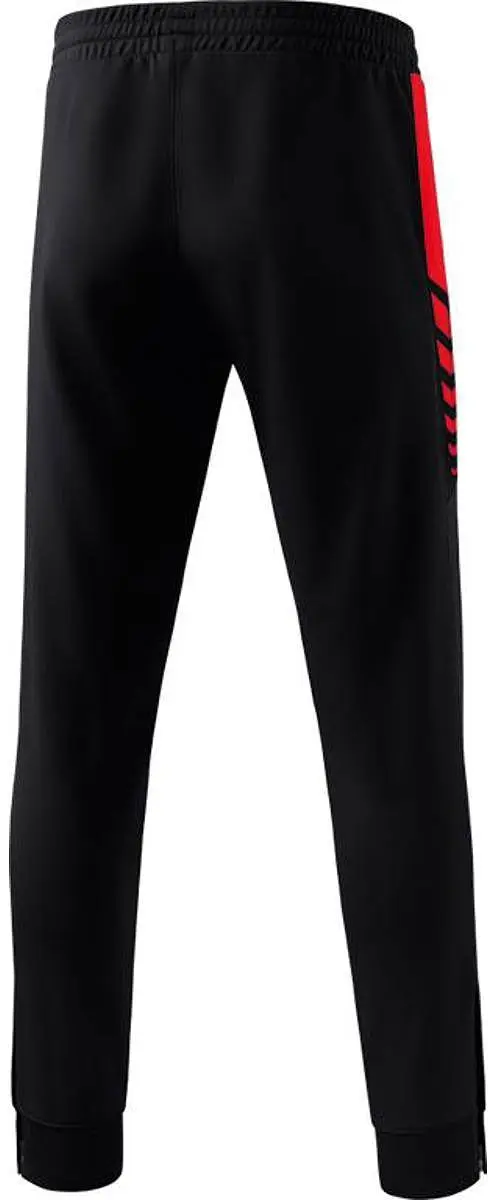 Erima Six Wings Worker Heren Trainingsbroek - XXL - Rood/Zwart