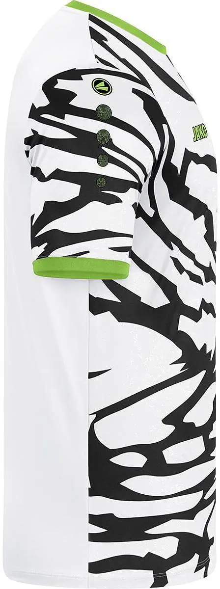 JAKO Animal Shirt Heren Korte Mouw - Fluogroen/Zwart/Wit S