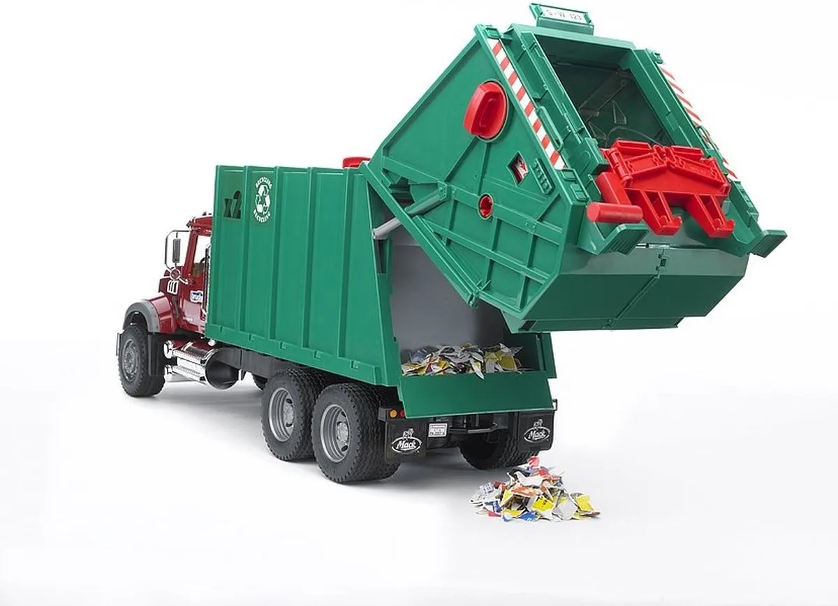 Bruder Mack Granite Vuilniswagen 2812 - Groen
