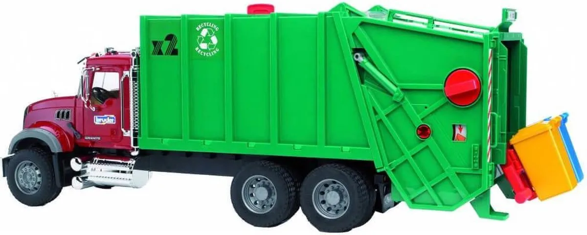Bruder Mack Granite Vuilniswagen 2812 - Groen