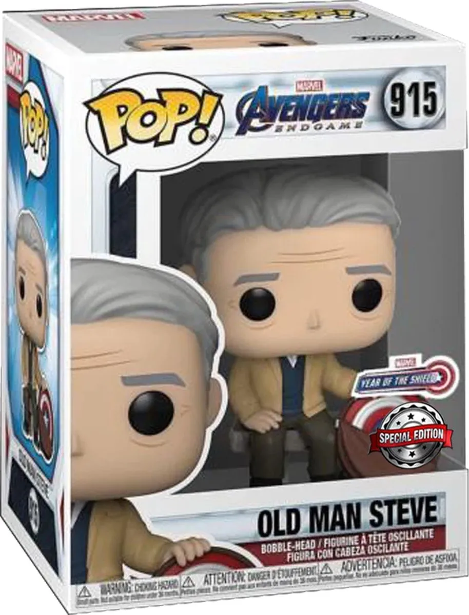 Funko Pop! Marvel Avengers Endgame Old Man Steve #915 - Multi