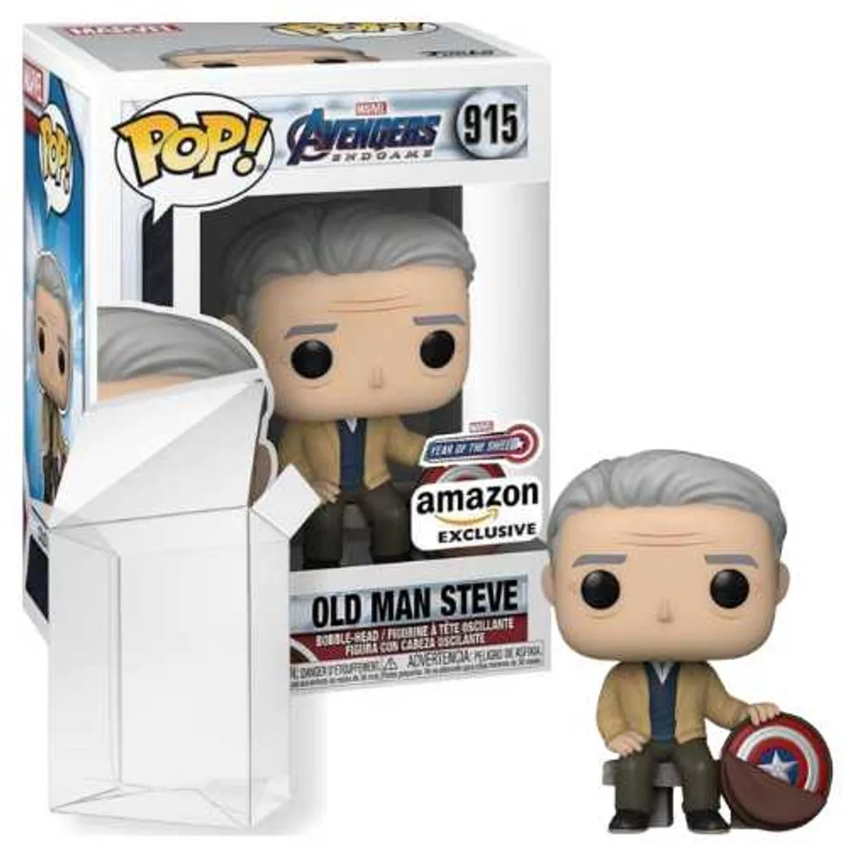 Funko Pop! Marvel Avengers Endgame Old Man Steve #915 - Multi