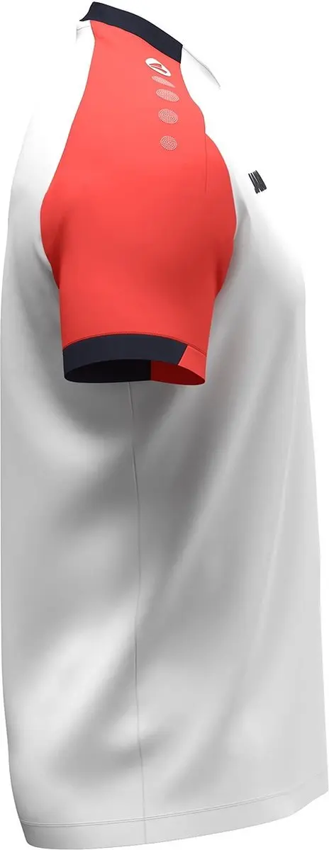 Jako Dynamic T-Shirt Dames XL - Wit/Koraal/Marine