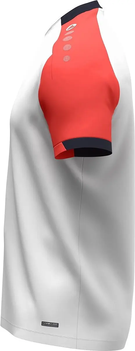 Jako Dynamic T-Shirt Dames XL - Wit/Koraal/Marine