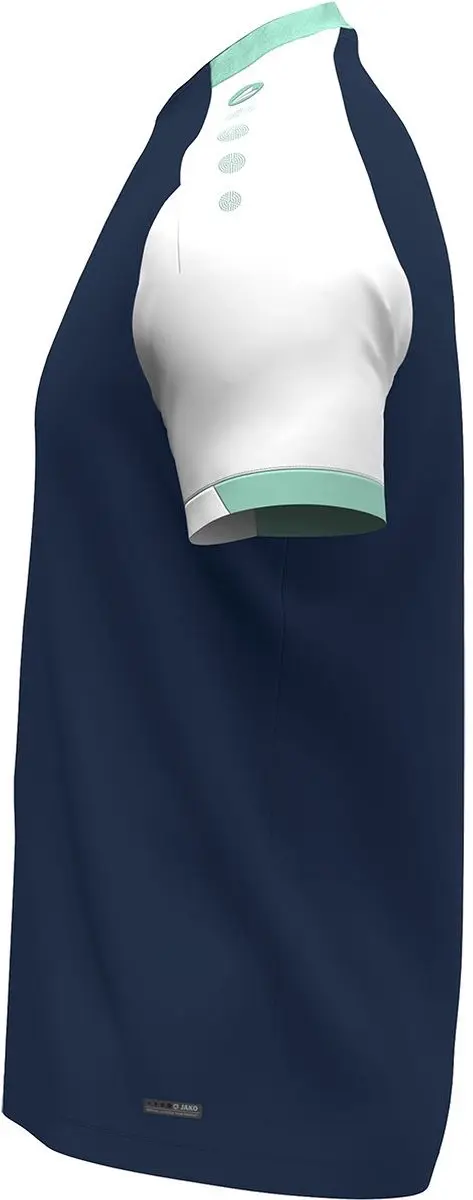 Jako Dynamic T-Shirt Dames Marine/Wit/Munt - L