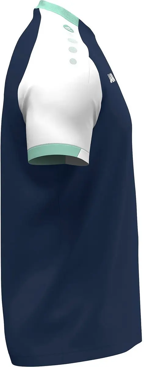Jako Dynamic T-Shirt Dames Marine/Wit/Munt - L