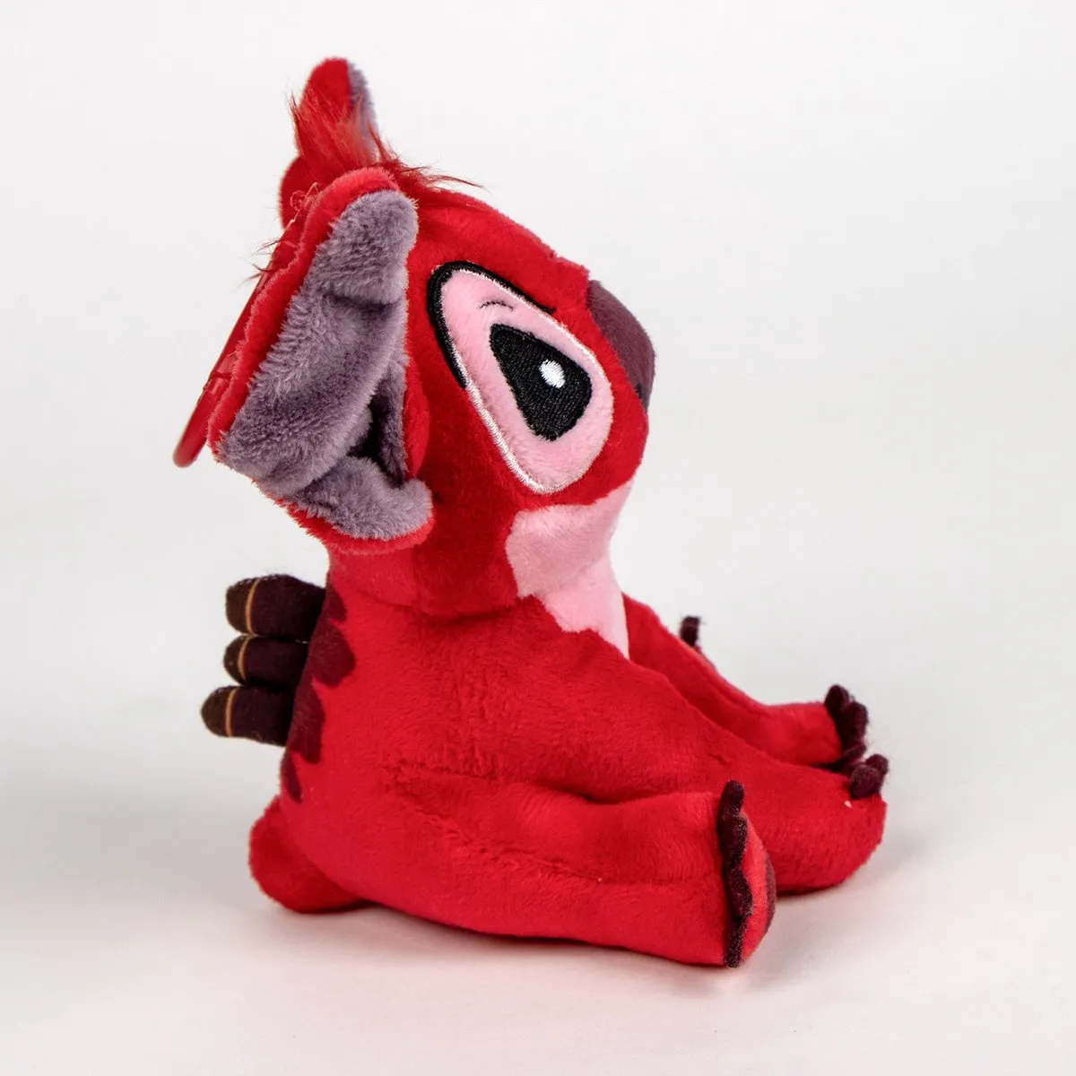 Disney Stitch Knuffels Tassenhanger - 3 Stuks - 12cm - Roze/Rood/Blauw