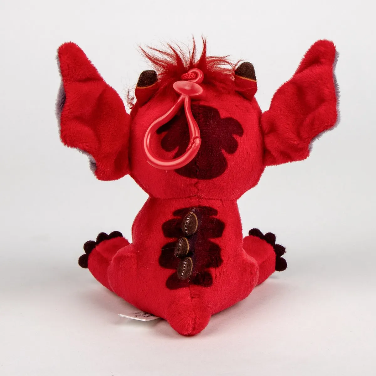 Disney Stitch Knuffels Tassenhanger - 3 Stuks - 12cm - Roze/Rood/Blauw