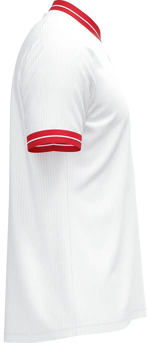 JAKO Retro Shirt Korte Mouw Kinderen 140 - Wit/Rood
